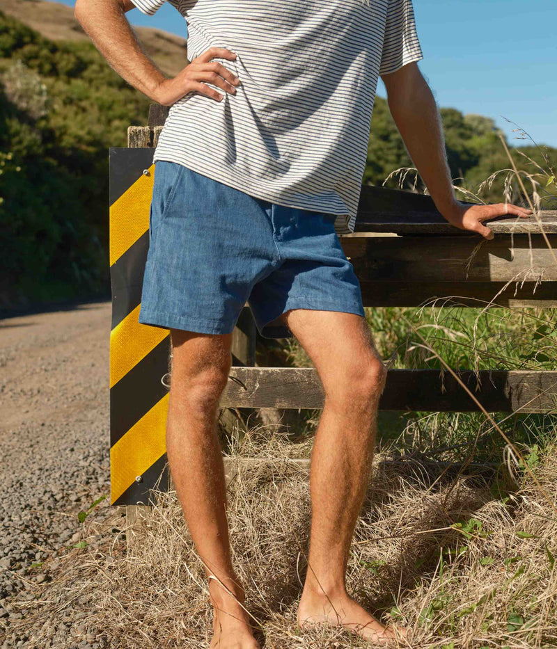 Mollusk Pinnacle Shorts in Indigo Denim