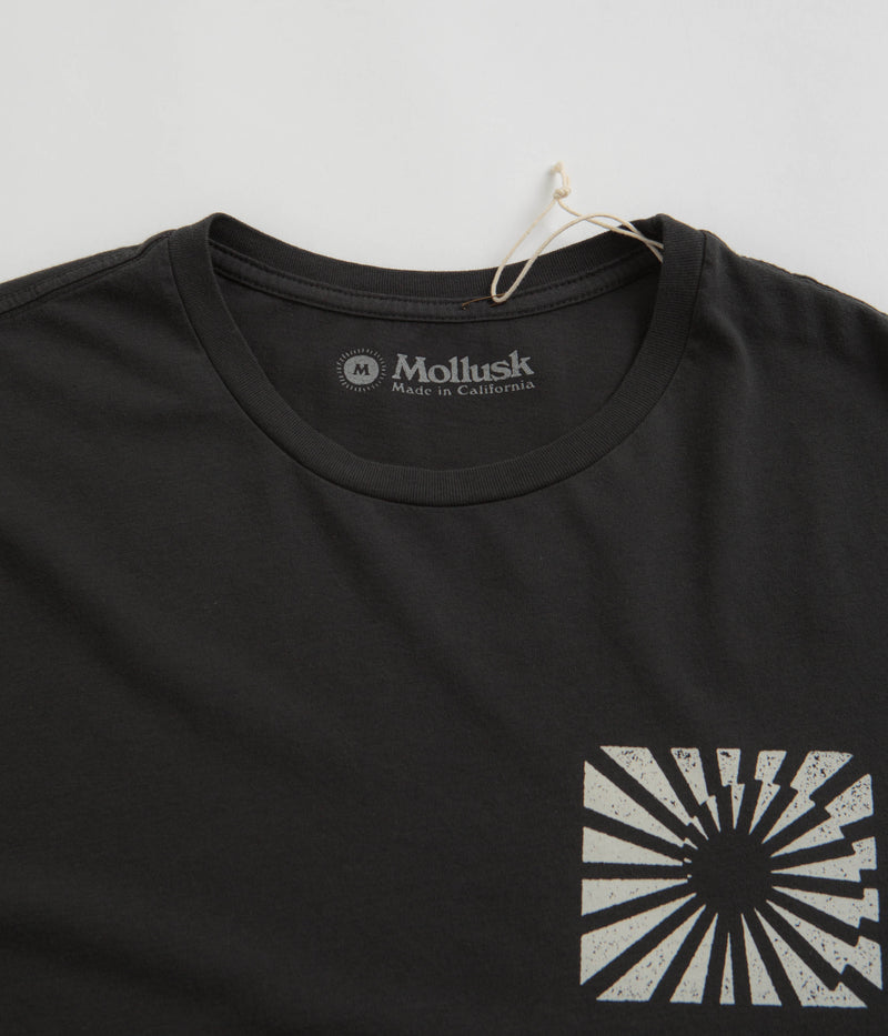 Mollusk Refraction T-Shirt in Faded Black