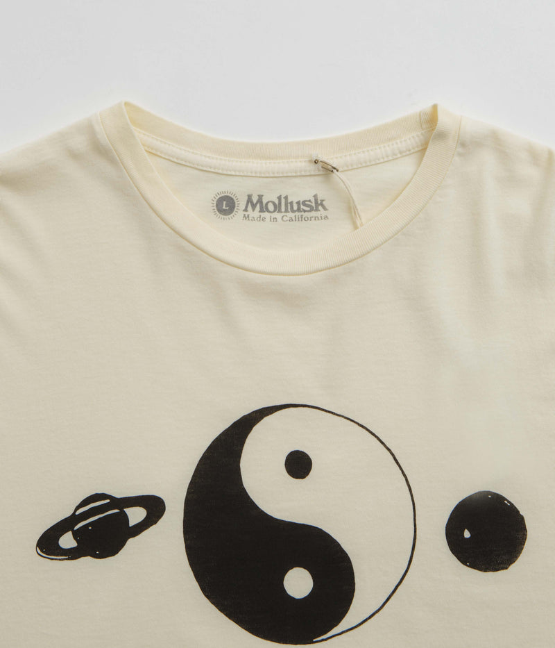 Mollusk Super Natural T-Shirt in Super Natural and Black