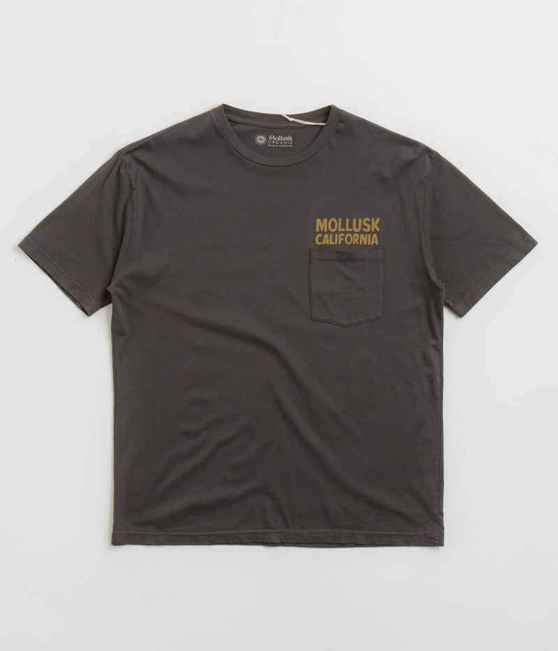 Mollusk Surf Supply T-Shirt in Faded Black