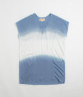 Mollusk Womens Sol Kaftan Shirt in Indigo Dip-Dye