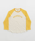 Mollusk Womens Sunsets Baseball T-Shirt in Yellow