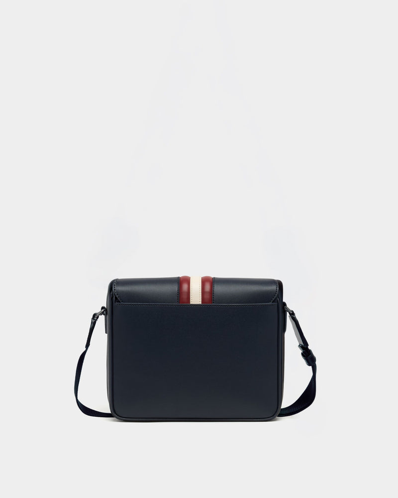 Mythos Crossbody Bag in Navy Blue Recycled Leather