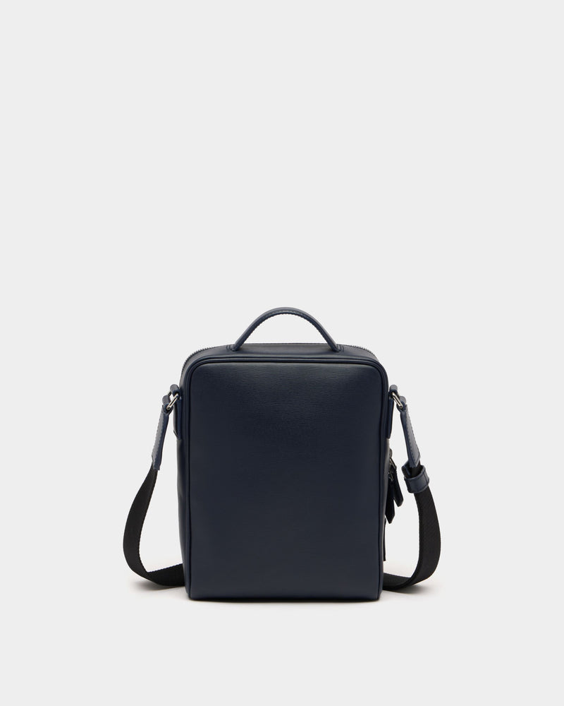 Mythos Crossbody Bag in Navy Blue Recycled Leather
