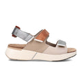 Naot Odyssey Active Sandal (Women) - Beige Lizard/Soft Beige/Soft Chestnut/Soft Silver Sandal - Backstrap - The Heel Shoe Fitters