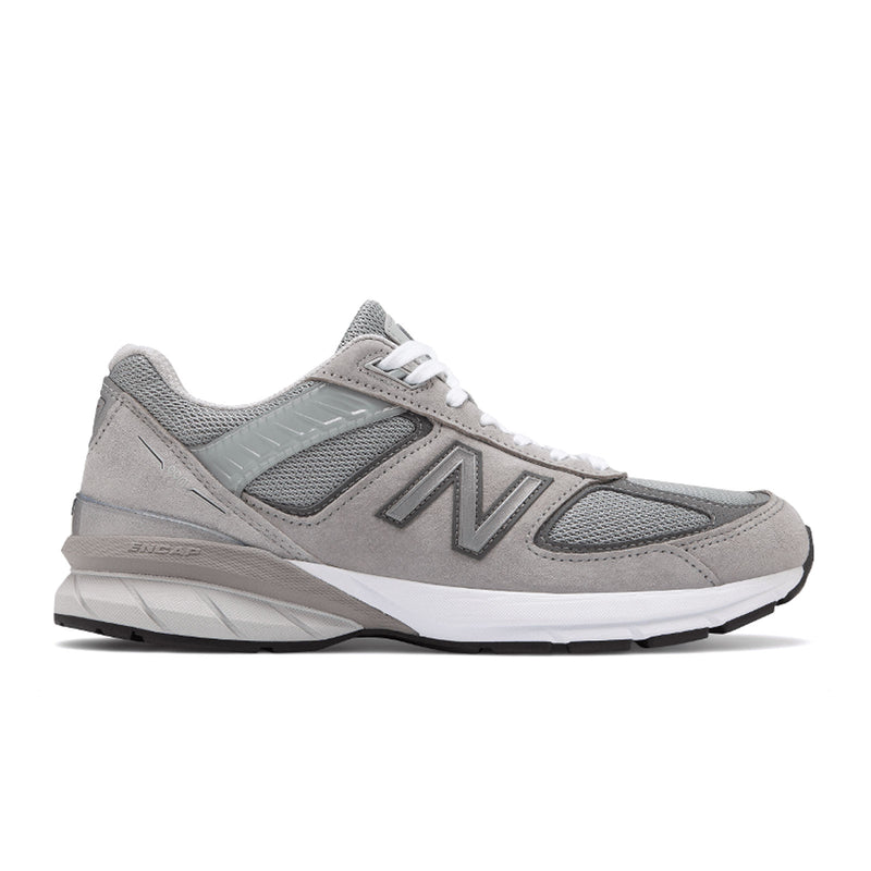 New Balance Made in USA 990 v5 Running Shoe (Men) - Grey/Castlerock Athletic - Running - Stability - The Heel Shoe Fitters