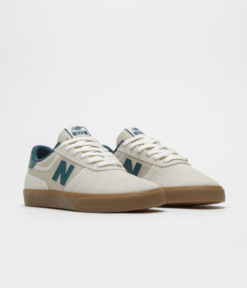 New Balance Numeric 272 Shoes in Sea Salt and Teal