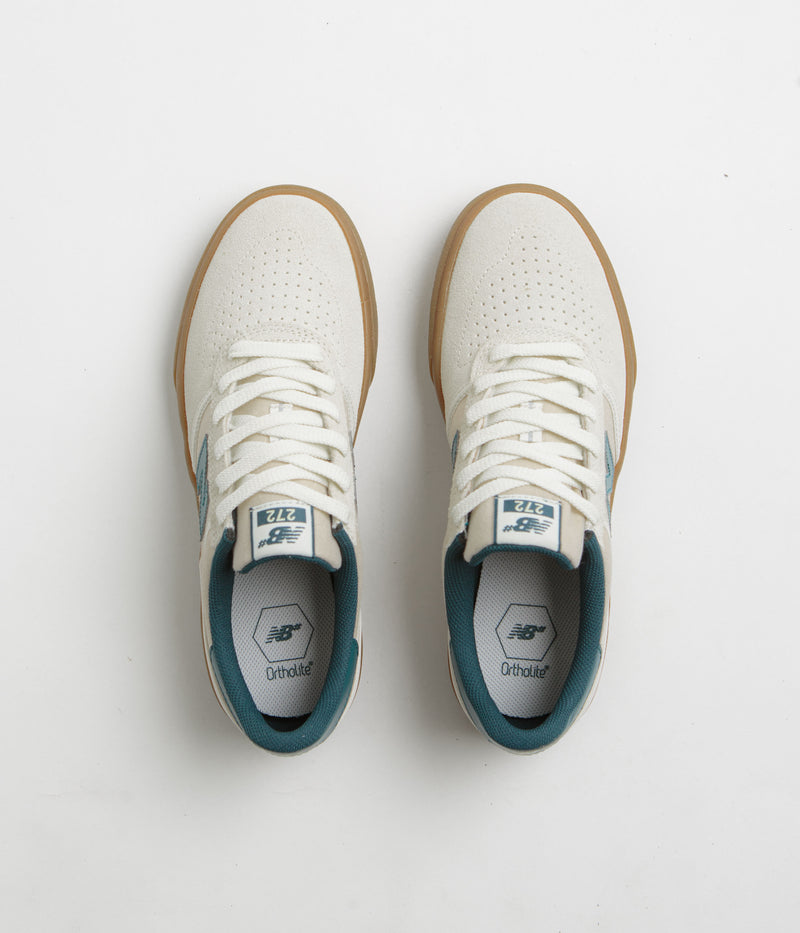 New Balance Numeric 272 Shoes in Sea Salt and Teal