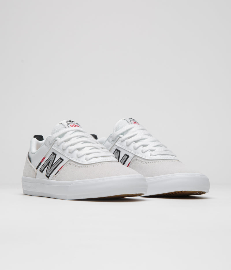 New Balance Numeric 306 Jamie Foy Shoes in Light Grey and White