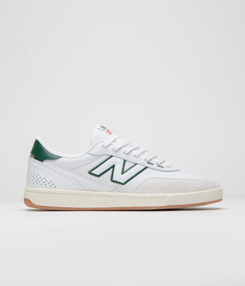 New Balance Numeric 440 Shoes in White and Green