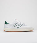 New Balance Numeric 440 Shoes in White and Green