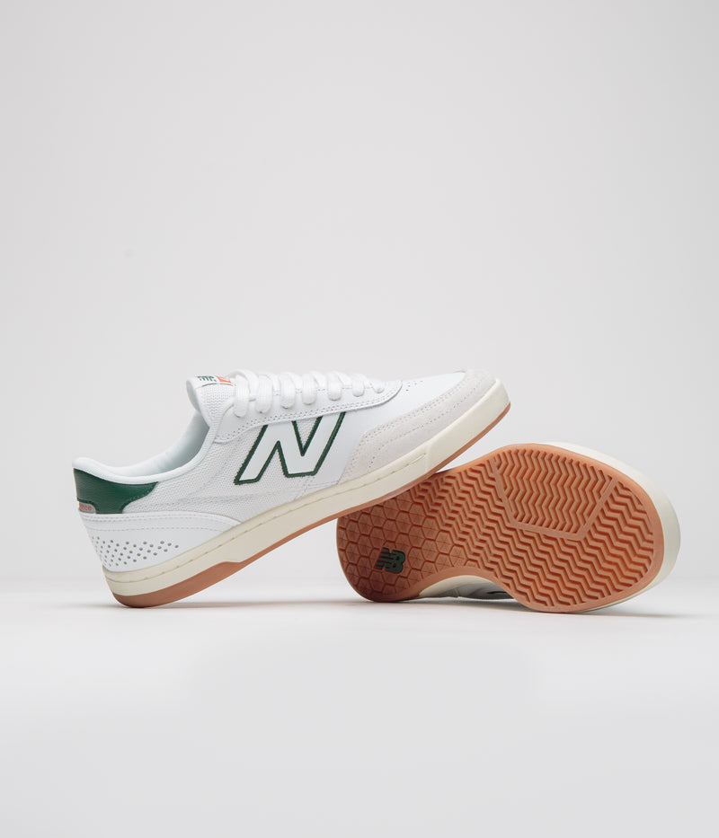 New Balance Numeric 440 Shoes in White and Green