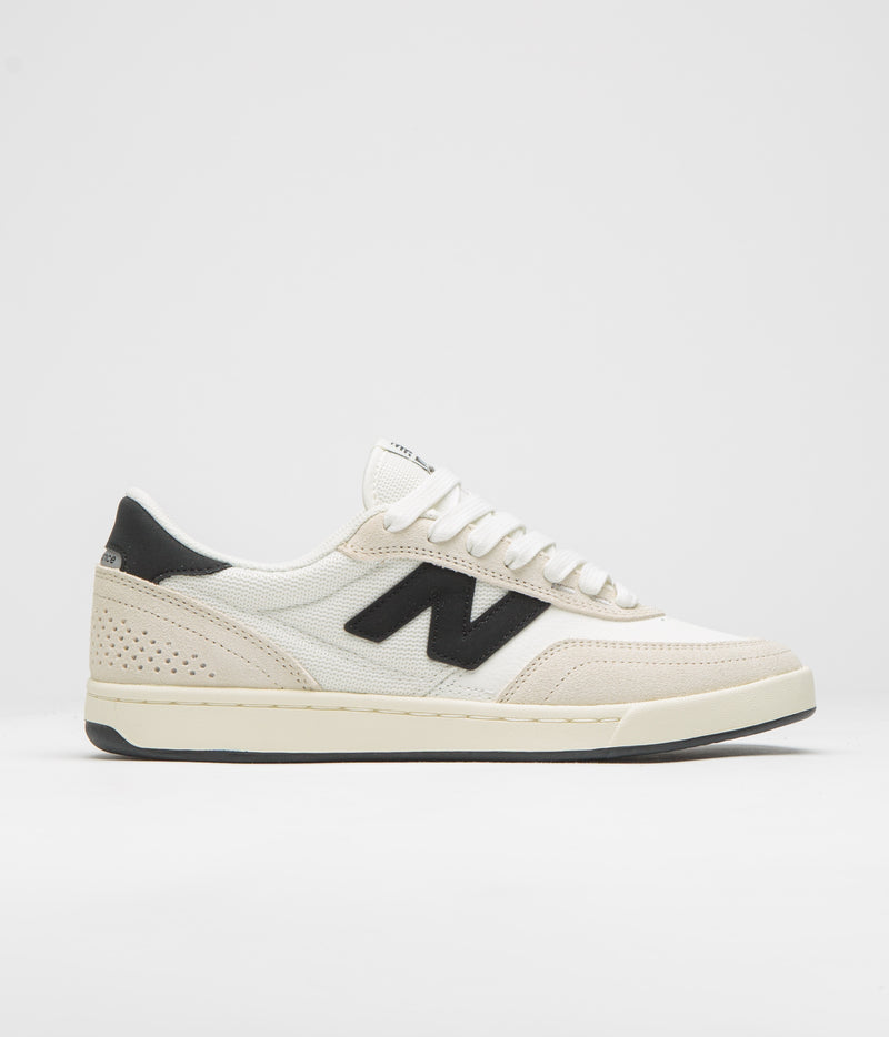 New Balance Numeric 440 V2 Shoes in Sea Salt and Black