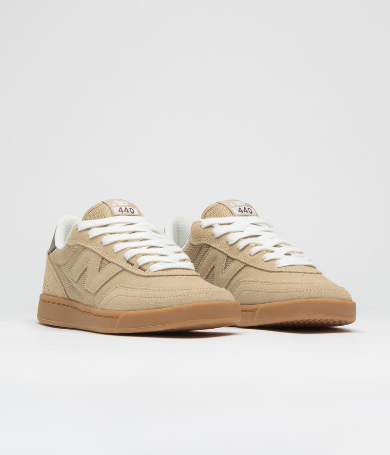 New Balance Numeric 440 V2 Shoes in Tan and Gum