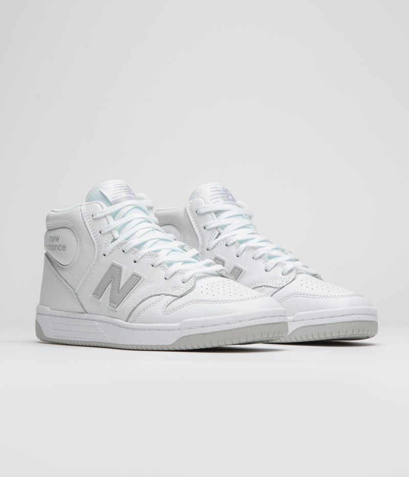 New Balance Numeric 480 Hi Shoes in White and Grey