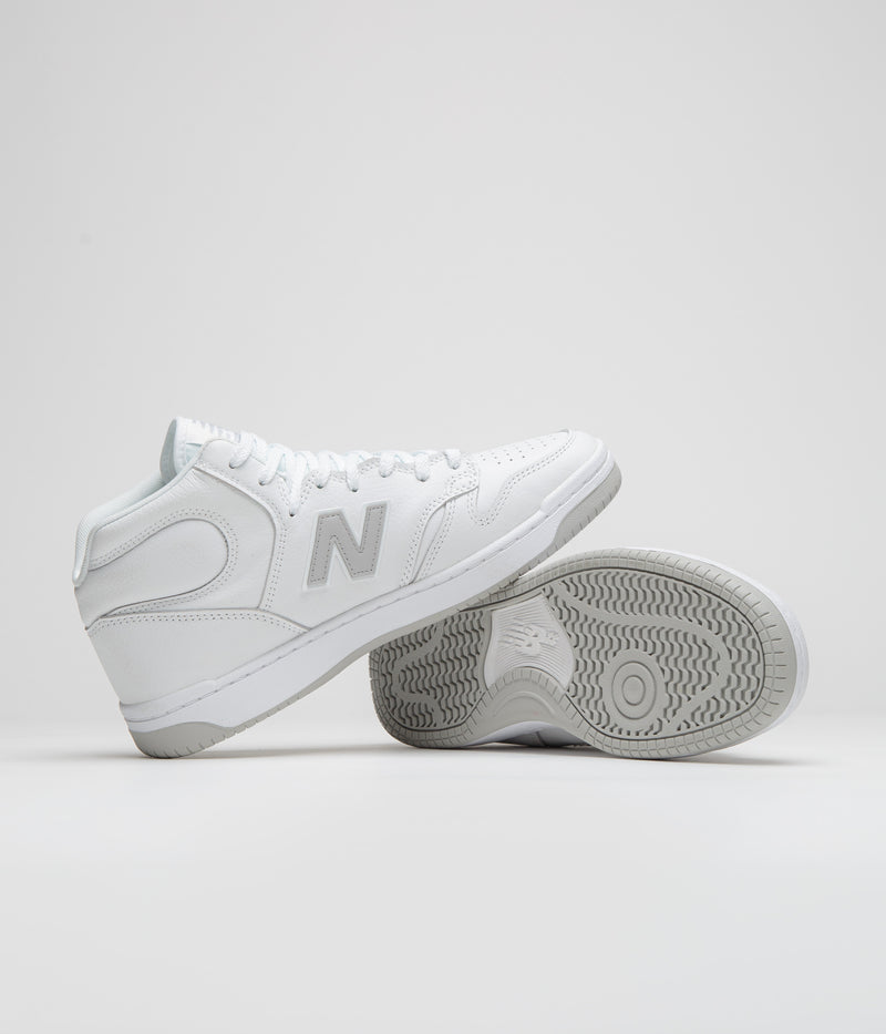 New Balance Numeric 480 Hi Shoes in White and Grey