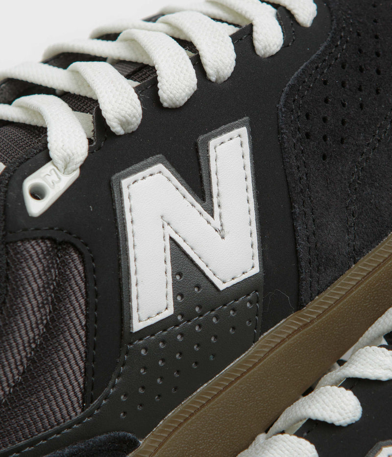 New Balance Numeric 508 Brandon Westgate Shoes in Black and Gum / White