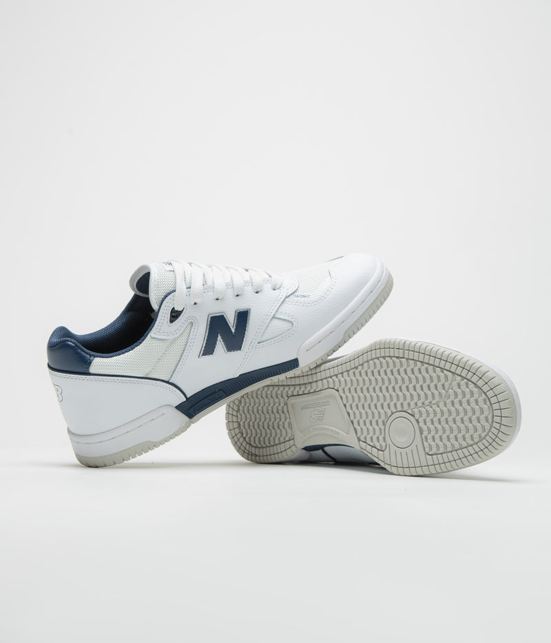 New Balance Numeric 600 Tom Knox Shoes in White and Navy