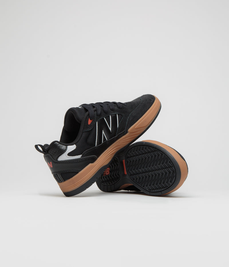 New Balance Numeric 808 Lite Tiago Lemos Shoes in Black, Gum and White