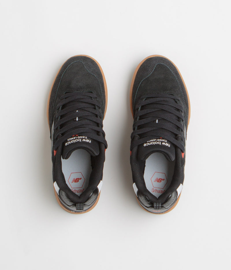 New Balance Numeric 808 Lite Tiago Lemos Shoes in Black, Gum and White