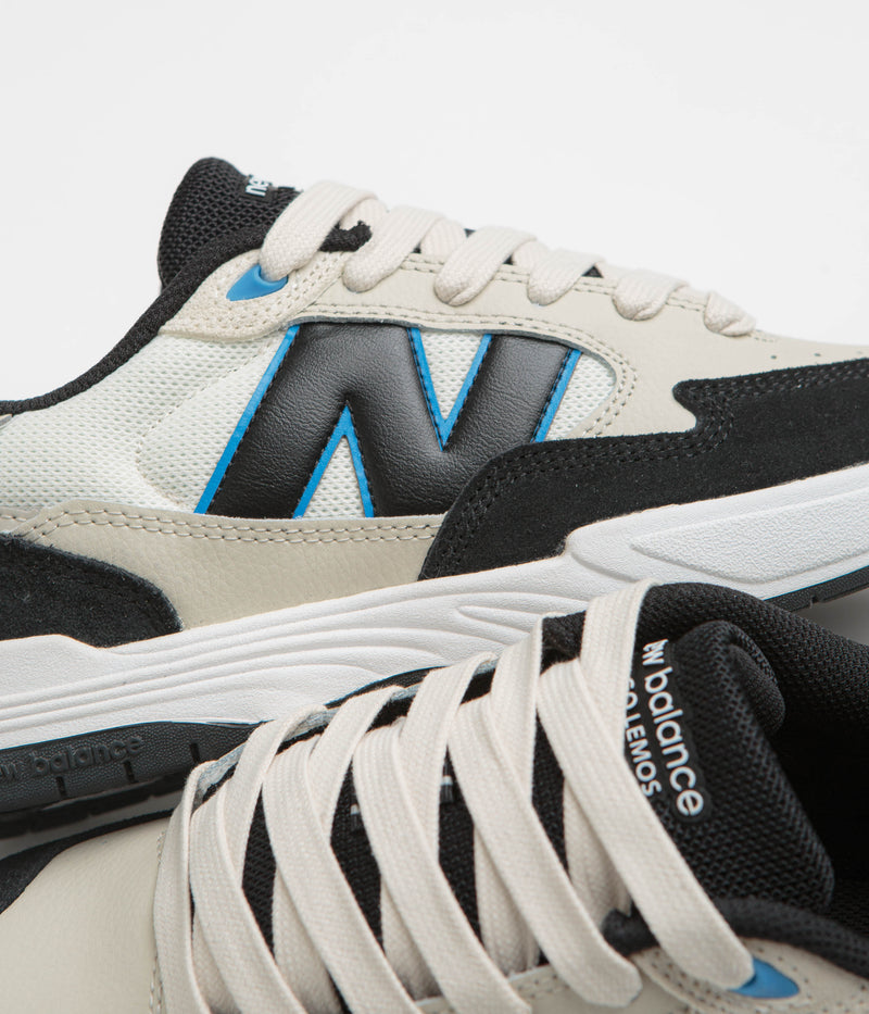 New Balance Numeric 808 Lite Tiago Lemos Shoes in Sea Salt and Black