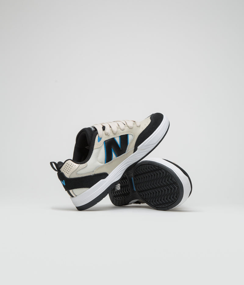 New Balance Numeric 808 Lite Tiago Lemos Shoes in Sea Salt and Black