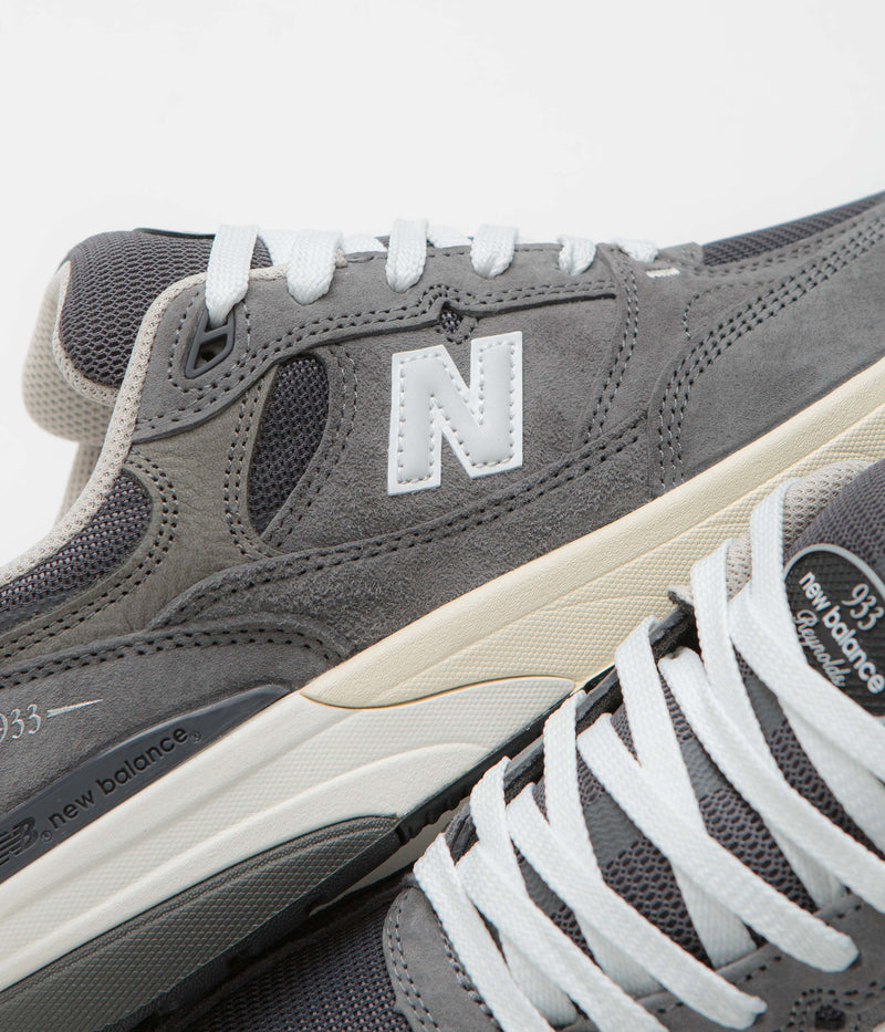 New Balance Numeric 933 Andrew Reynolds Shoes in Grey and White