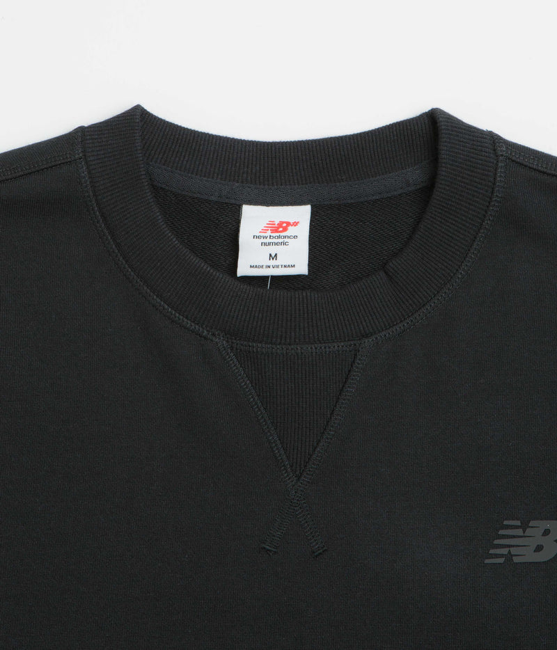 New Balance Numeric French Terry Crewneck Sweatshirt in Black