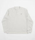 New Balance Numeric Henley Long Sleeve T-Shirt in Oatmeal Heather