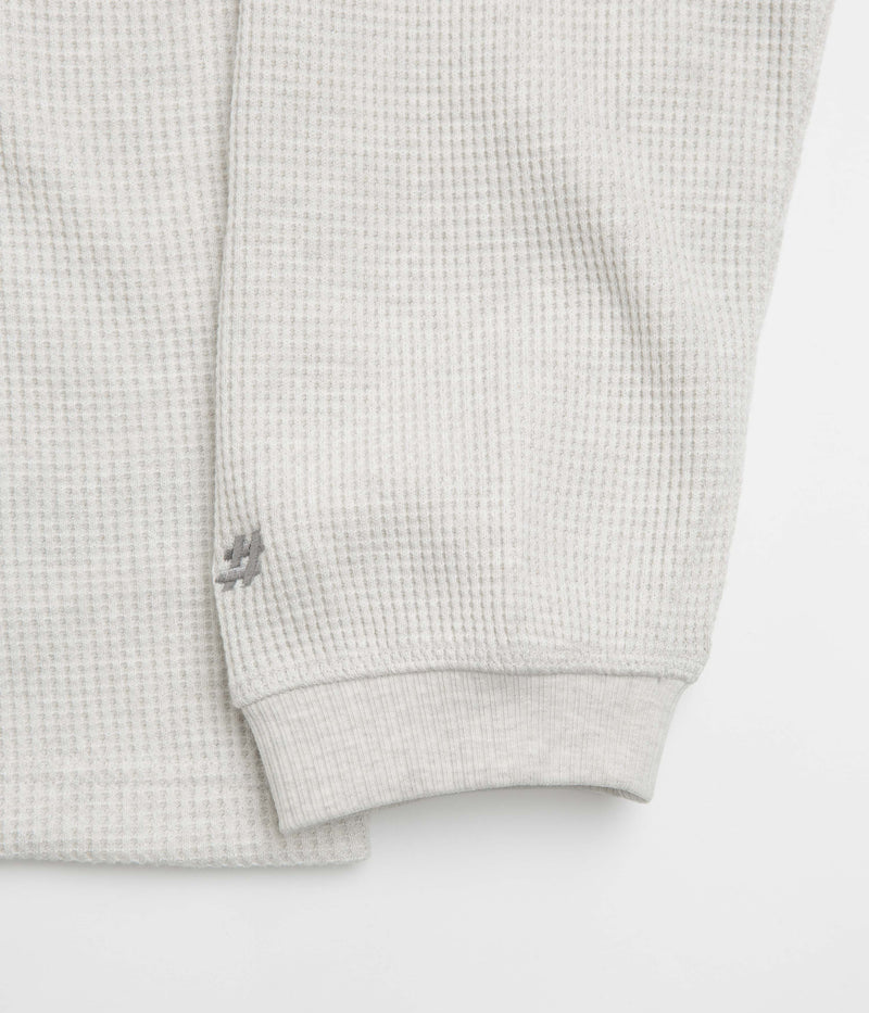 New Balance Numeric Henley Long Sleeve T-Shirt in Oatmeal Heather