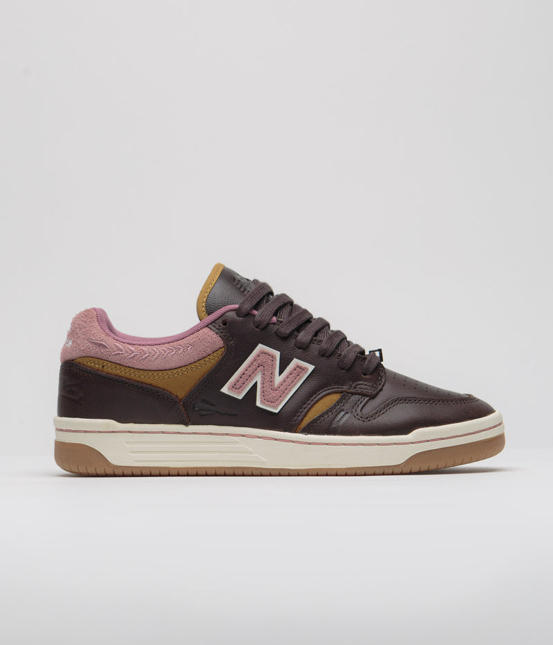 New Balance Numeric x 303 Boards 480 Shoes in Brown and Pink