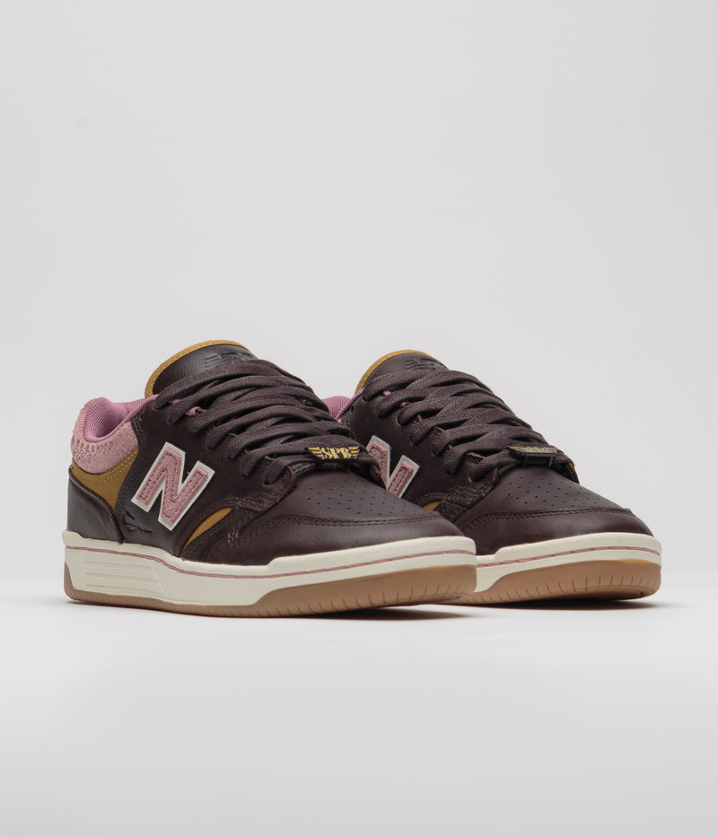 New Balance Numeric x 303 Boards 480 Shoes in Brown and Pink