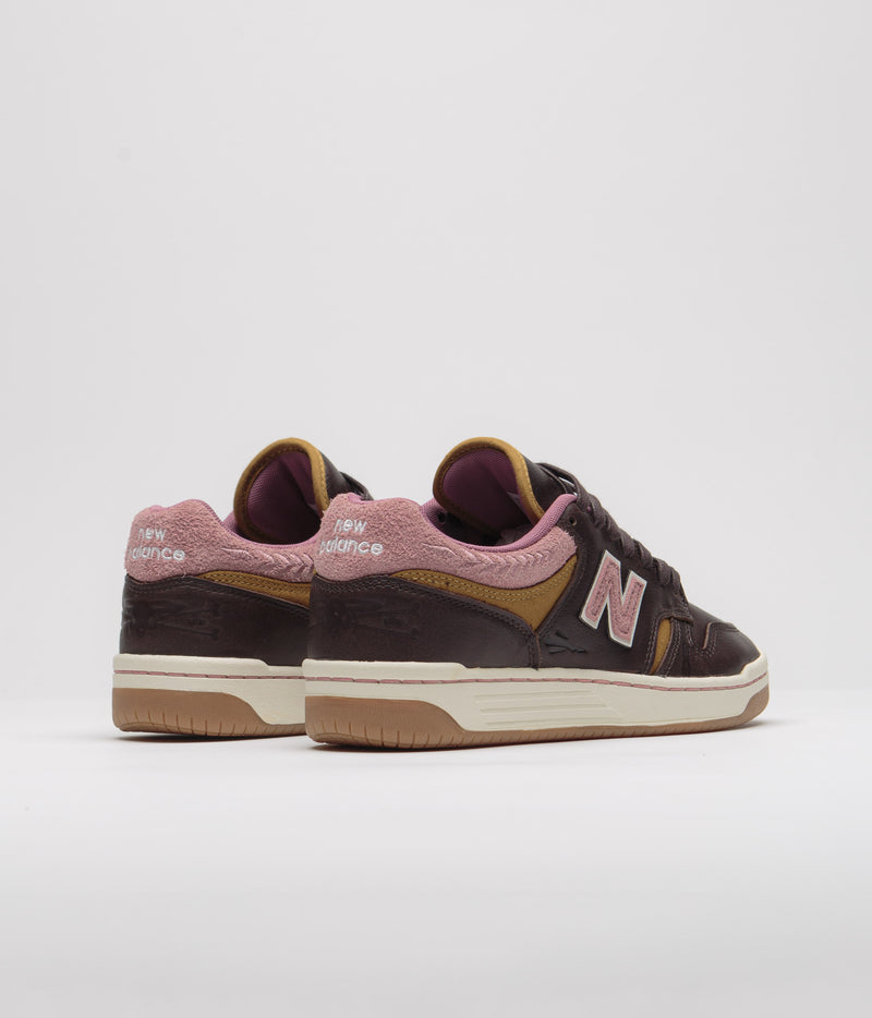 New Balance Numeric x 303 Boards 480 Shoes in Brown and Pink