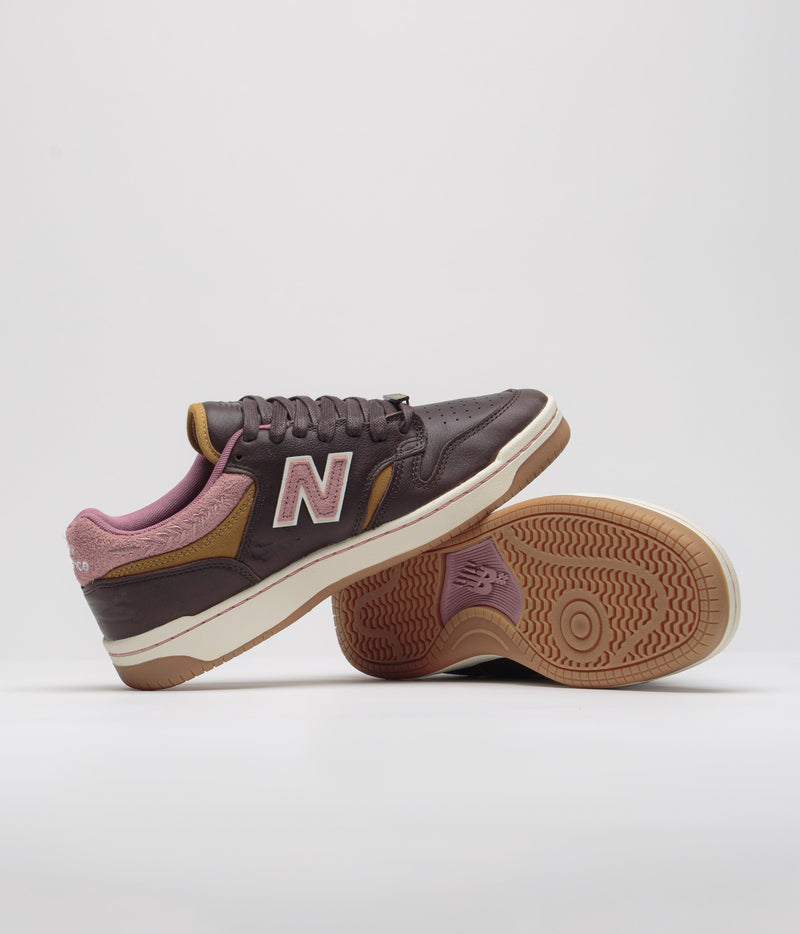 New Balance Numeric x 303 Boards 480 Shoes in Brown and Pink