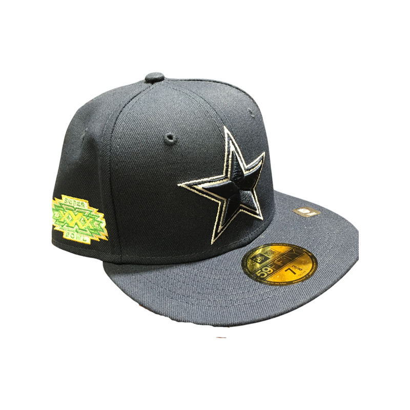 Front Left View of the Citrus Pop Dallas Cowboys 59FIFTY New Era Cap