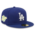 Front Left View of the Los Angeles Dodgers Citrus Pop 59FIFTY Fitted