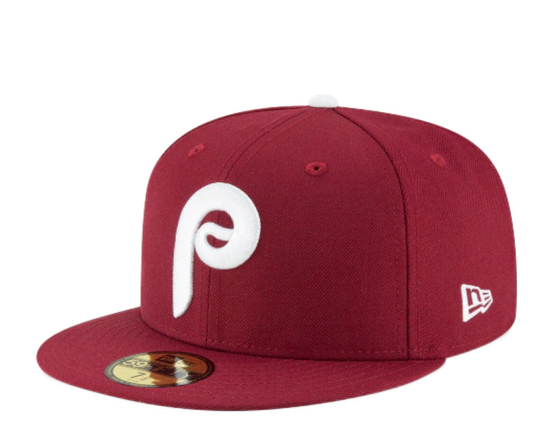 Front Left View of the New Era 59Fifty MLB Philadelphia Phillies 1970
