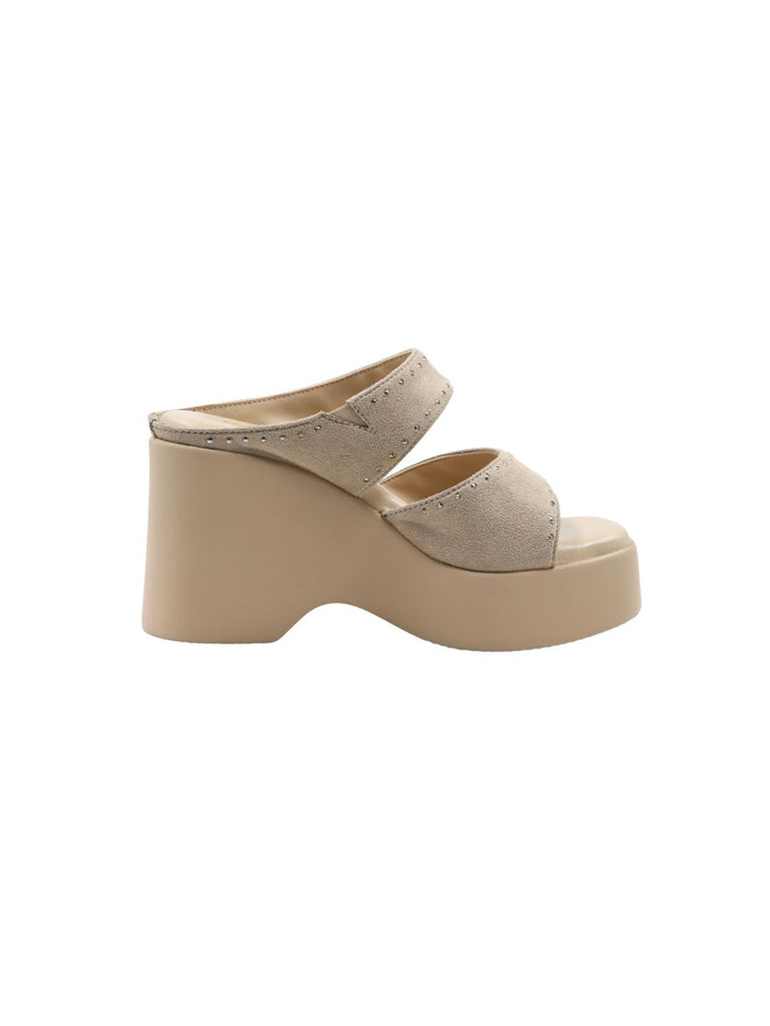 Nia Cream Wedge Heels