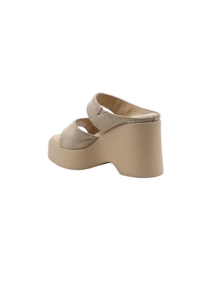 Nia Cream Wedge Heels