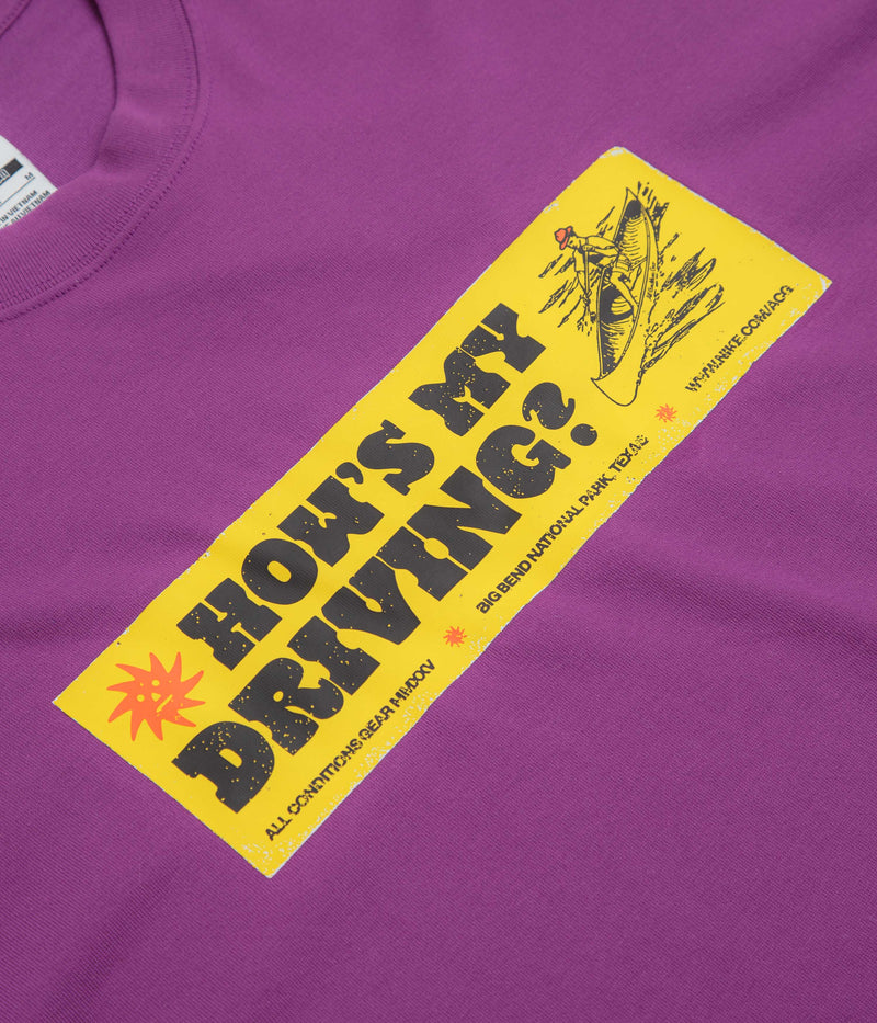 Nike ACG Canoe Sticker T-Shirt in Bold Berry