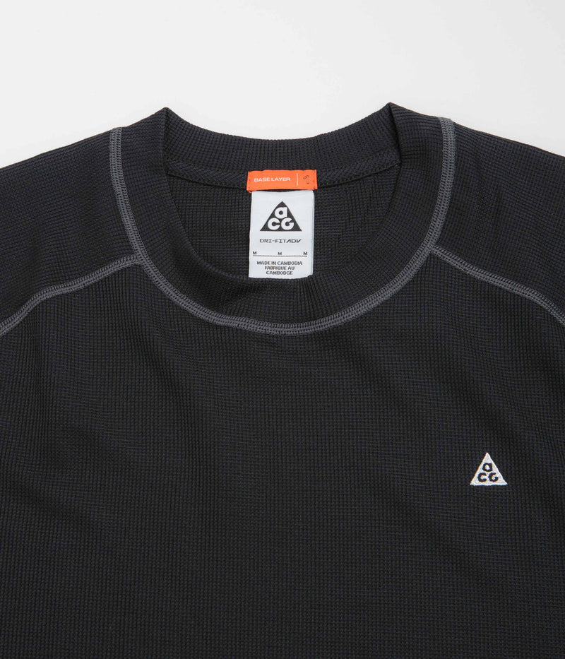 Nike ACG Chinati Long Sleeve T-Shirt in Black and Anthracite / Summit White