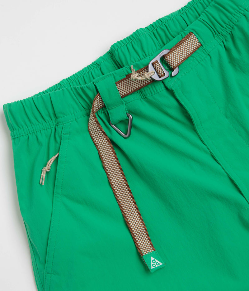 Nike ACG Hiking Shorts in Stadium Green and Summit White