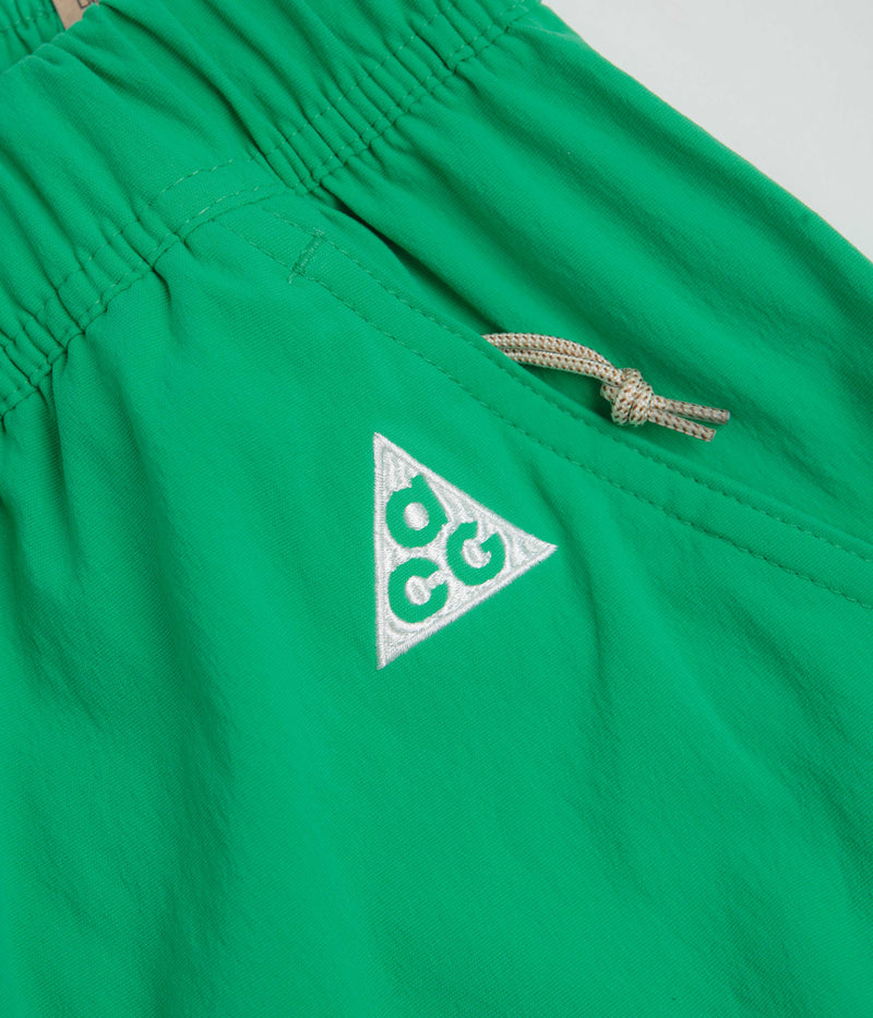 Nike ACG Hiking Shorts in Stadium Green and Summit White