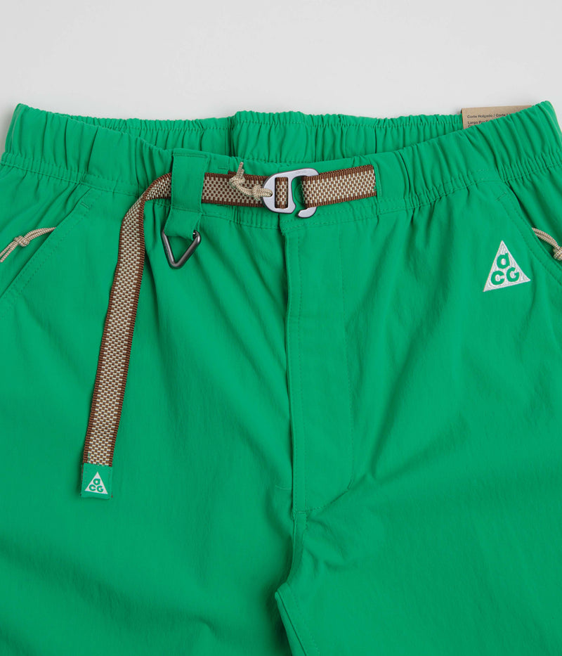Nike ACG Hiking Shorts in Stadium Green and Summit White