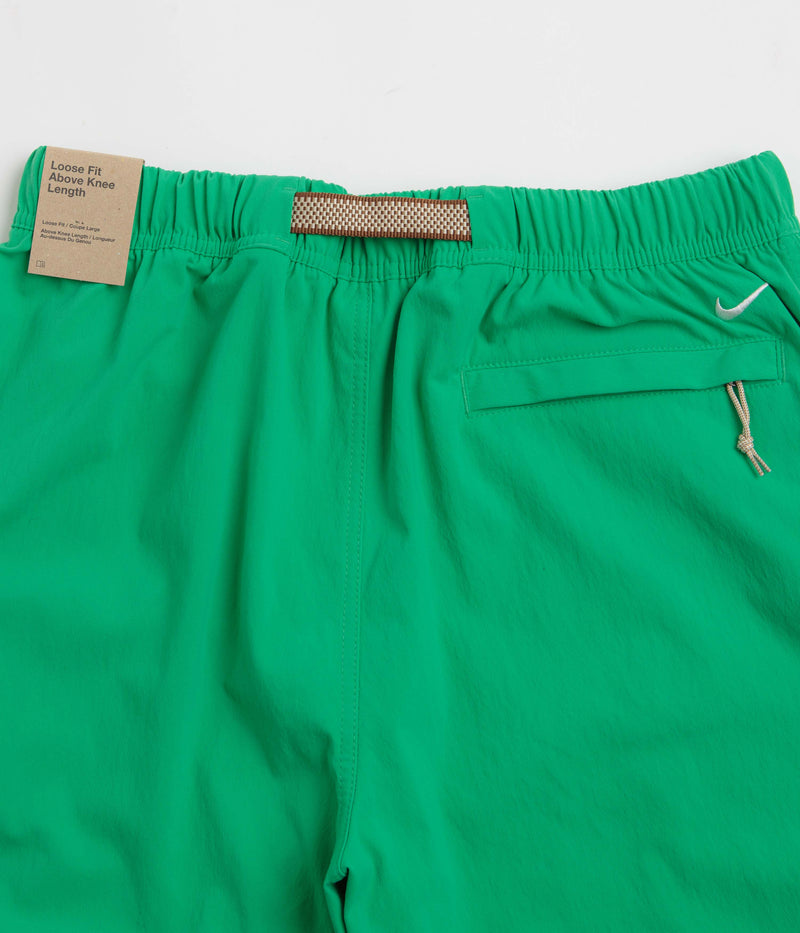 Nike ACG Hiking Shorts in Stadium Green and Summit White