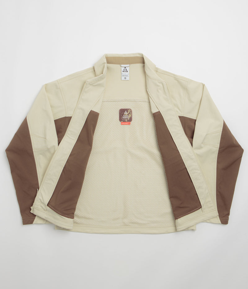 Nike ACG Smith Summit Jacket in Light Khaki and Parachute Beige / Summit White