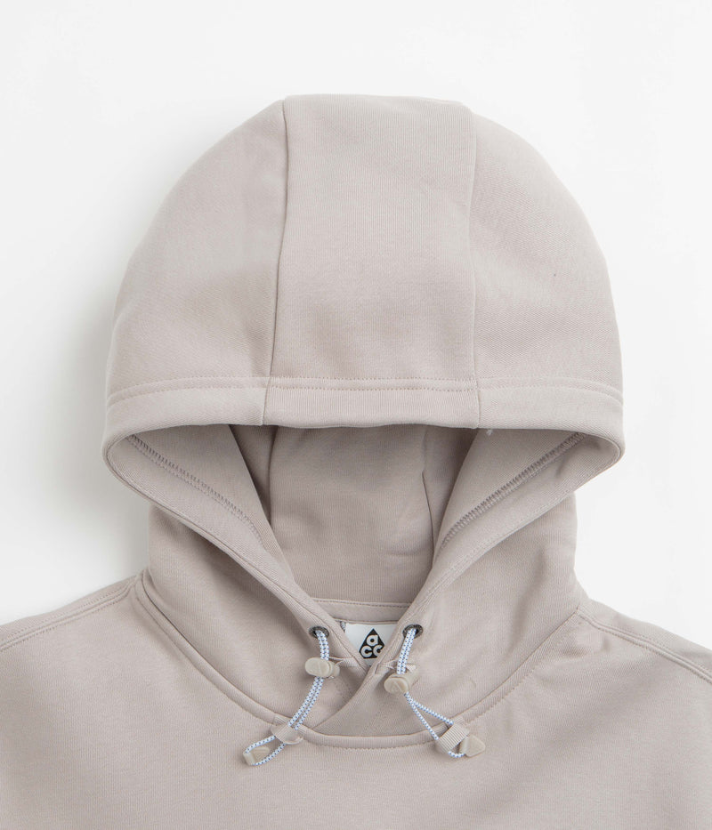 Nike ACG Tuff Fleece Triangle Hoodie in College Grey and Football Grey / Summit White
