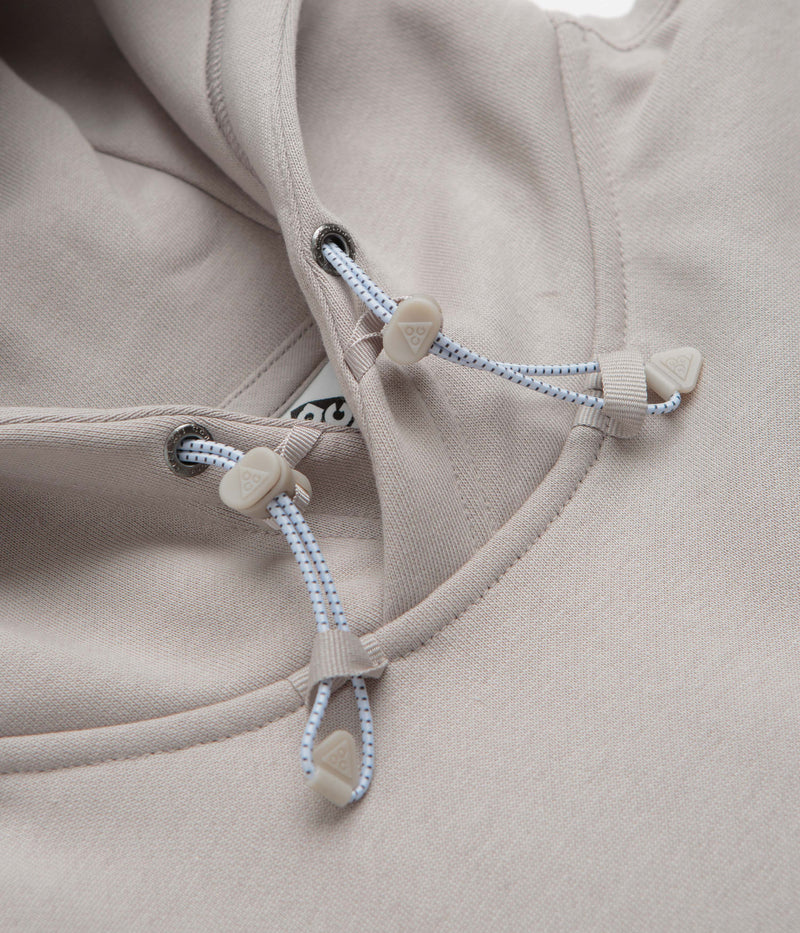 Nike ACG Tuff Fleece Triangle Hoodie in College Grey and Football Grey / Summit White