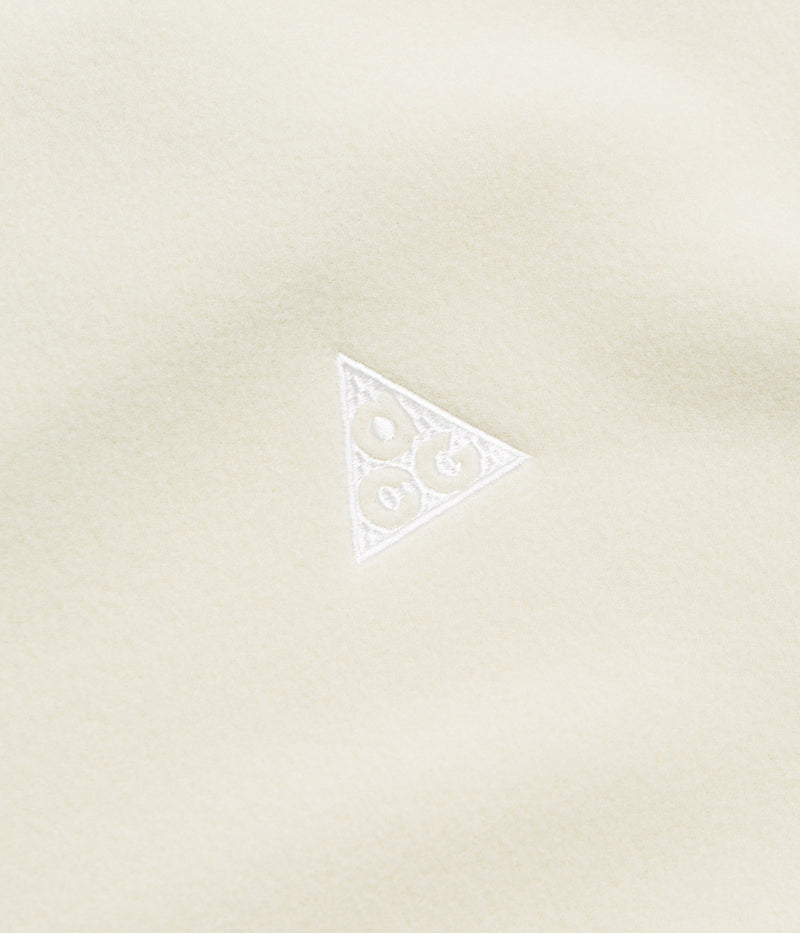 Nike ACG Wolf Tree Crewneck Sweatshirt  in Light Khaki and Parachute Beige / Summit White