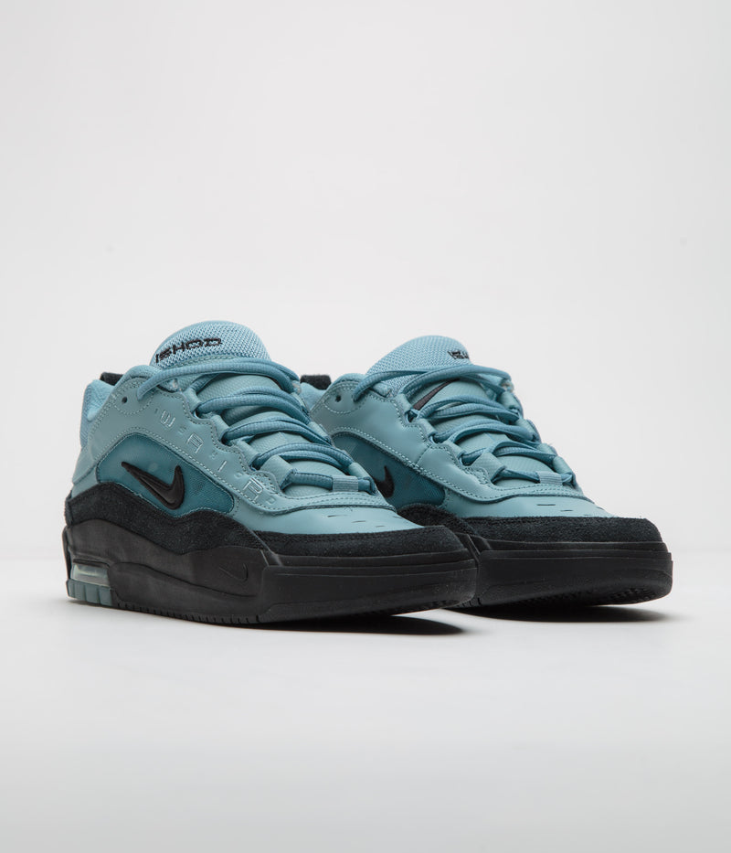 Nike SB Air Max Ishod Shoes in Denim Turquoise and Black and Denim Turquoise - Black